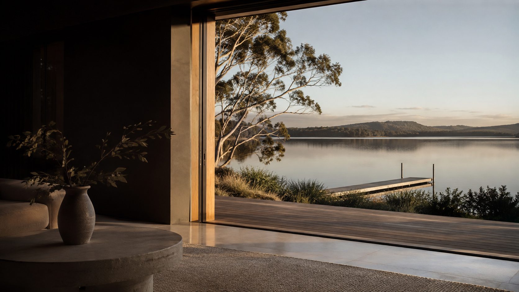 Lakefront short-term rental property overlooking Lake Macquarie